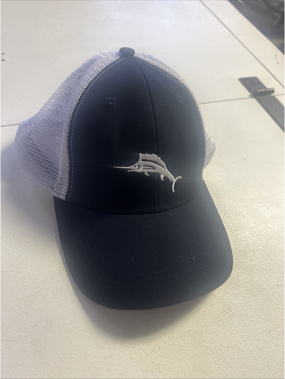 Tommy Bahama Men's Trucker Hat Marlin Logo with Baja Margarita Mesh Back